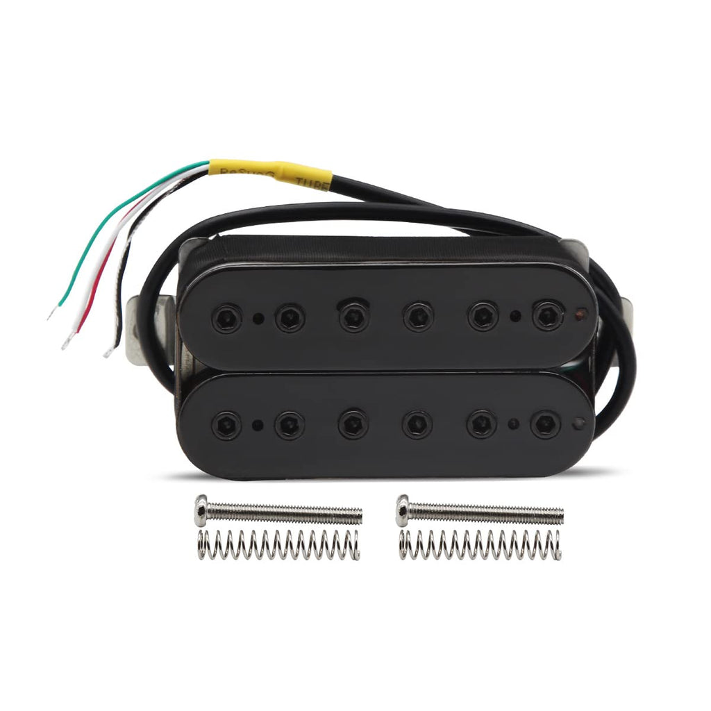 Alnico 5 Electric Guitar Humbucker Pickup Set Black Y3029