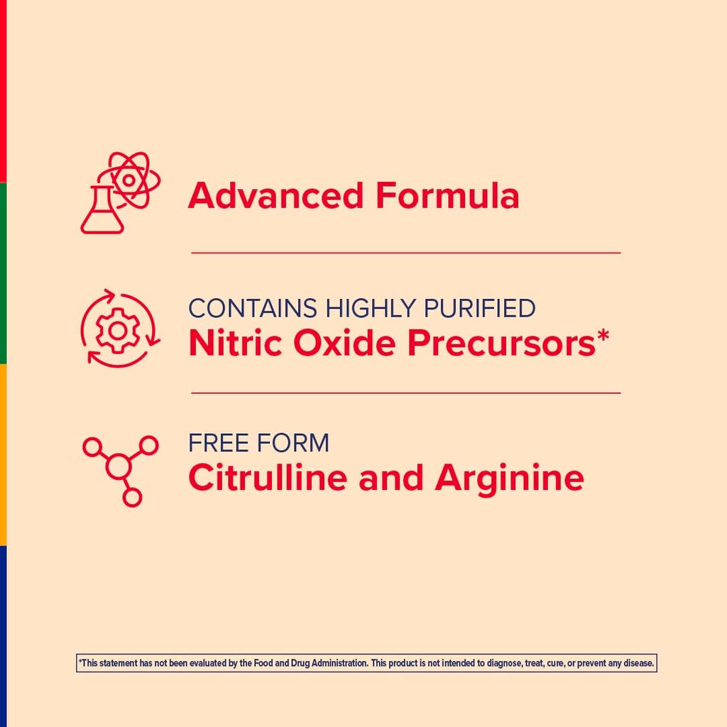 Nitric Oxide Supplement 120 Capsules with L-Citrulline and L-Arginine U6427