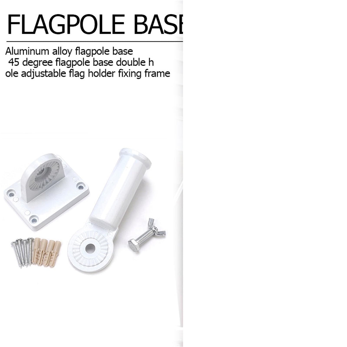 Aluminum 180 Degree Adjustable Flag Holder L478189
