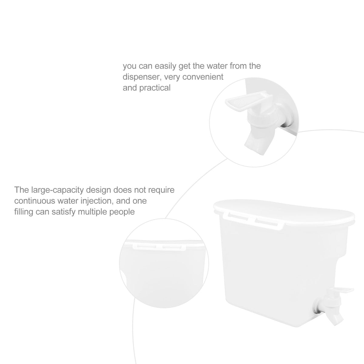 Cold Water Pitcher with Faucet H443698