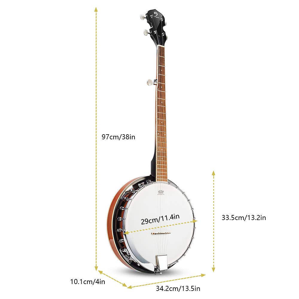 5 String Full Size Banjo and Mandolin Musical Instrument D852077