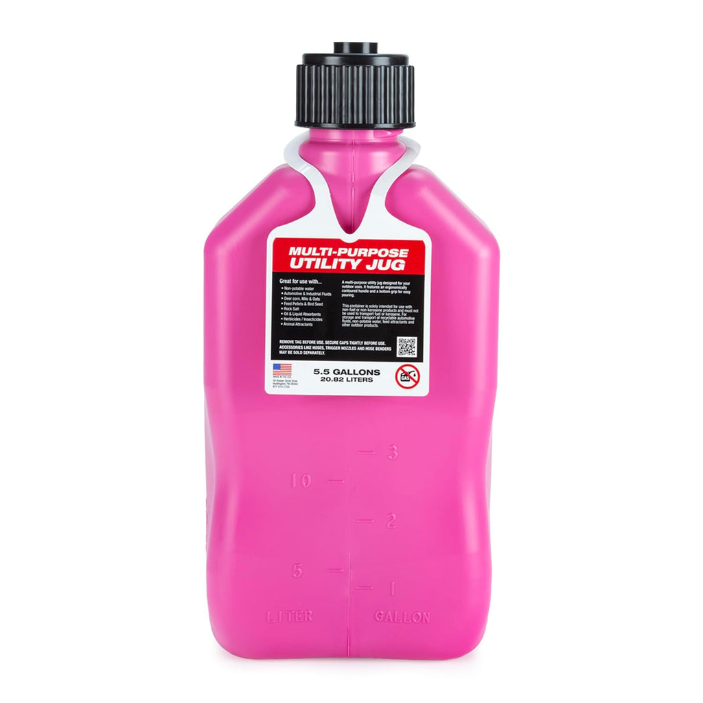 5.5 Gallon Square Motorsport Jug with Filler Hose Y333304