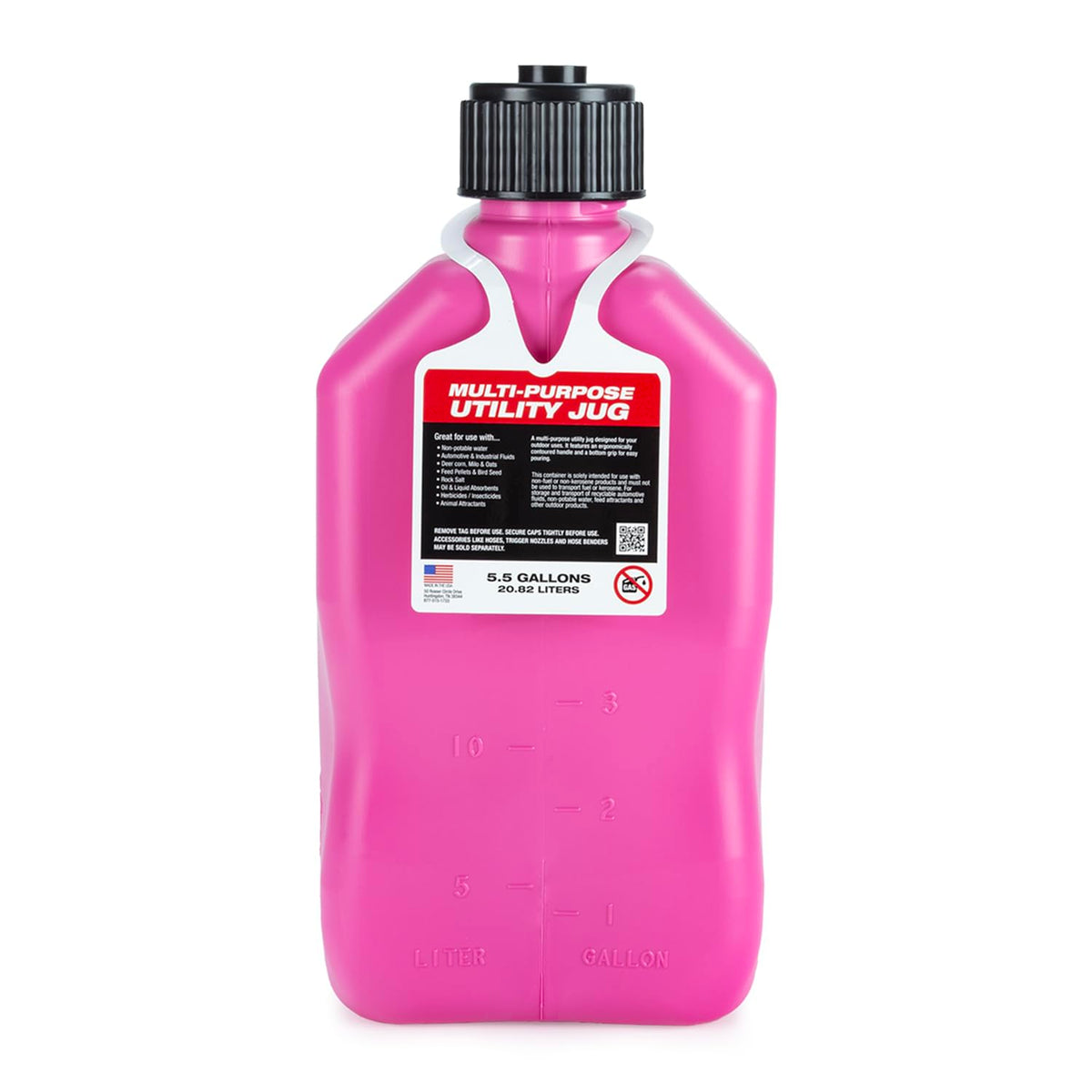 5.5 Gallon Square Motorsport Jug with Filler Hose Y333304