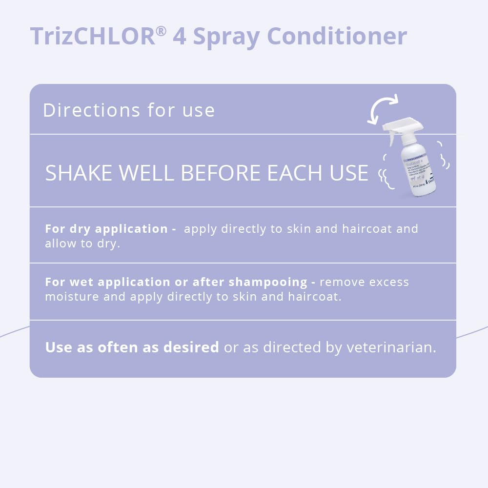 8 oz Spray Conditioner for Dogs, Cats and Horses R1036