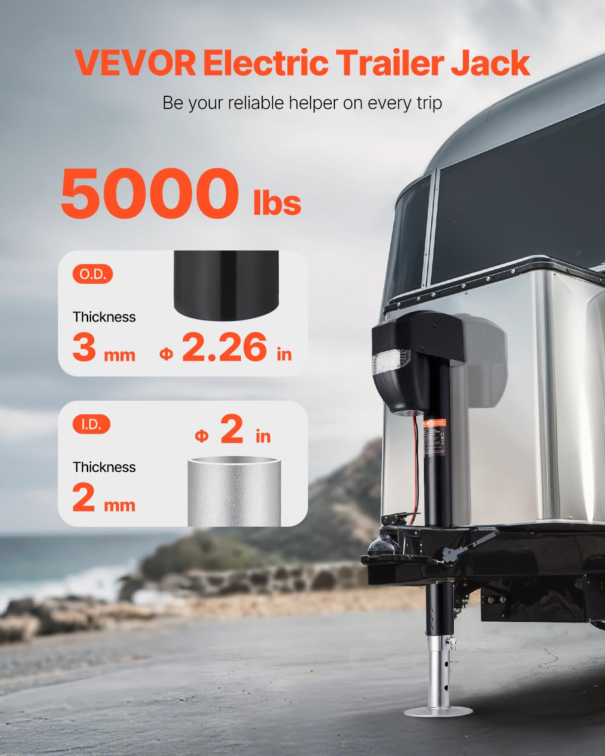 5000 lbs Electric Trailer Jack S934908