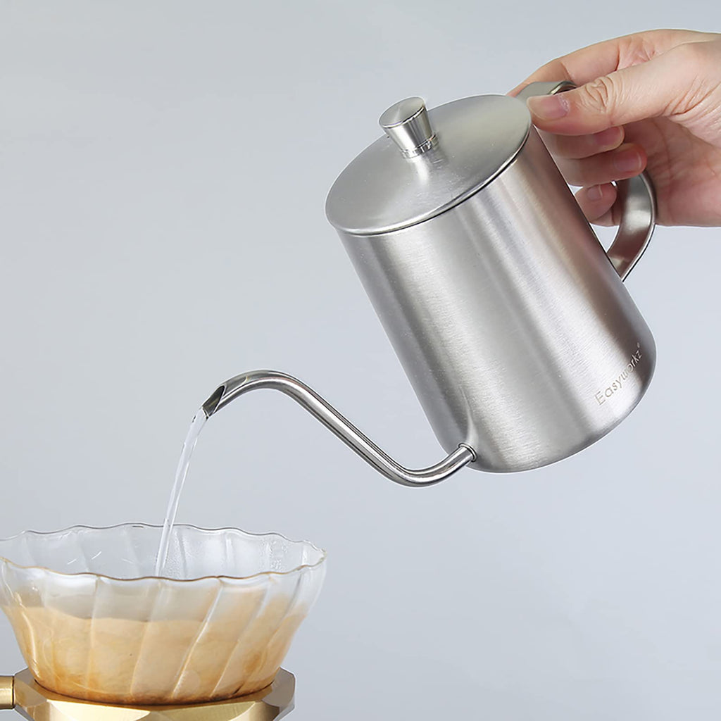 12 oz Stainless Steel French Press and Gooseneck Pour Over Kettle T99140