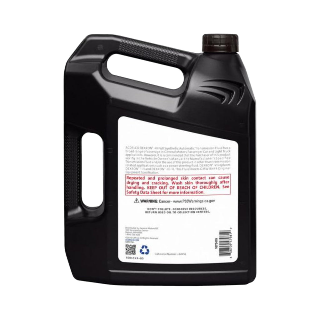 Dexron VI Full Synthetic Automatic Transmission Fluid 1 gal Case of 3 A898798