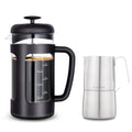 34 oz Stainless Steel French Press and Creamer Sugar Bowl Set A19890