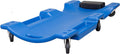 Blue Plastic Rolling Garage Creeper with Padded Headrest and 6 Casters B915901
