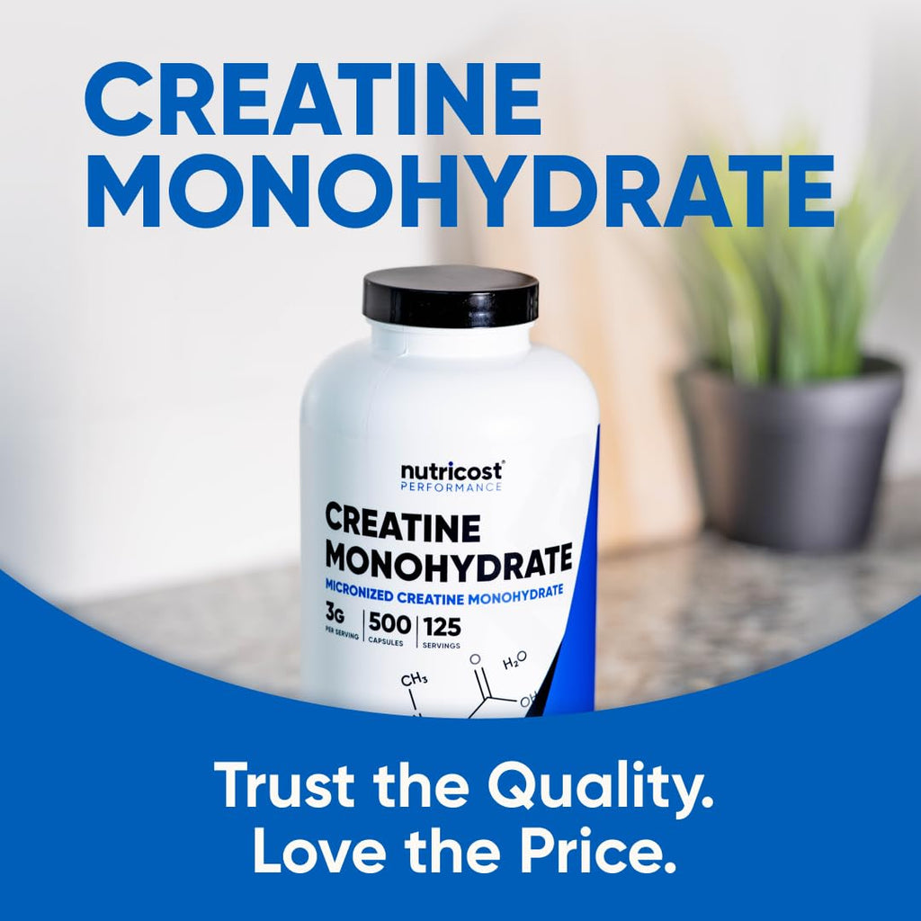 Micronized Creatine Monohydrate 3,000mg 500 Capsules A953312
