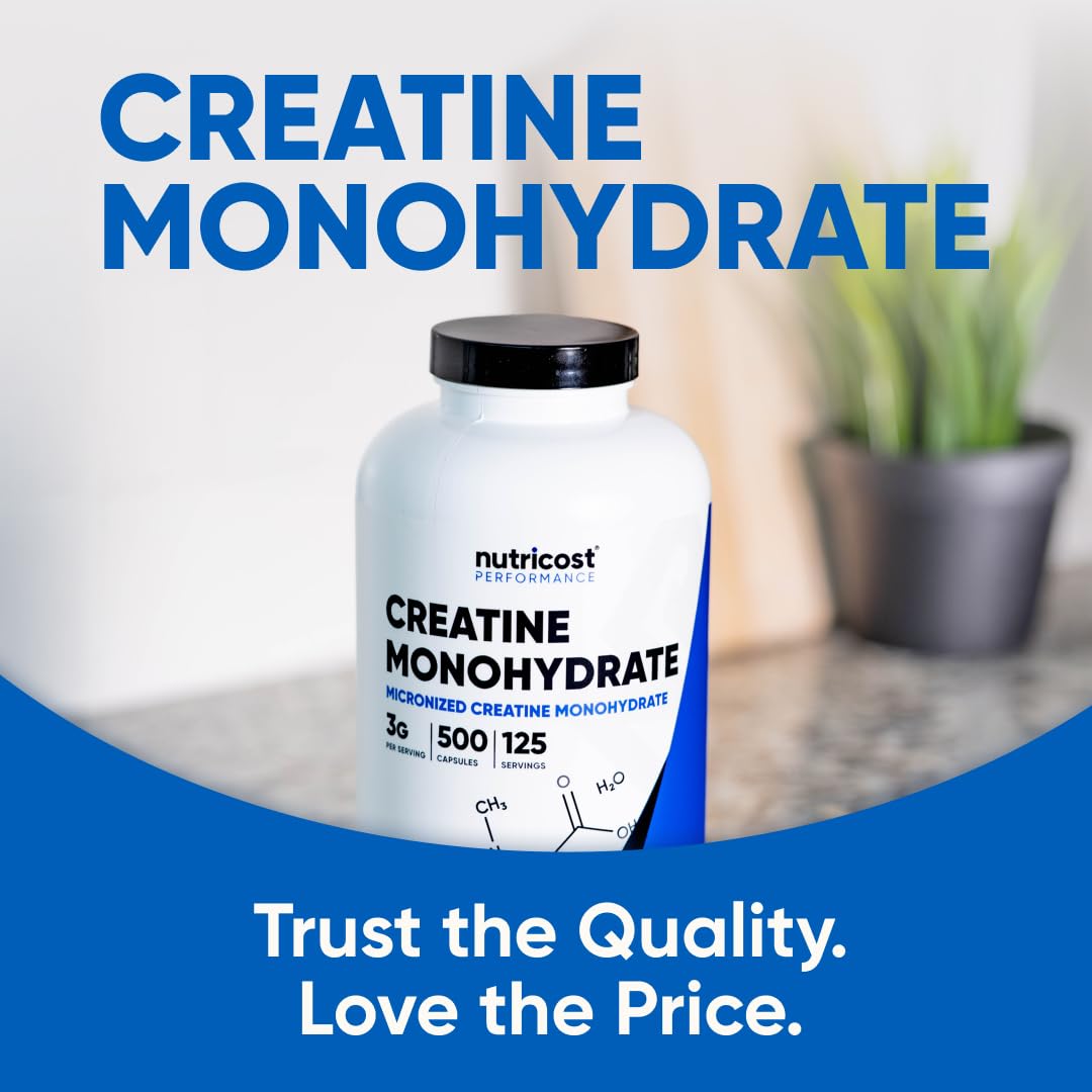 Micronized Creatine Monohydrate 3,000mg 500 Capsules A953312
