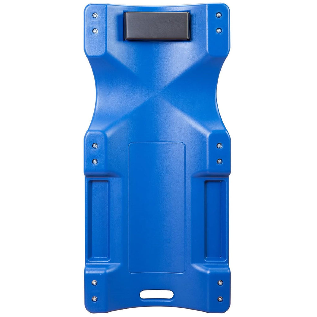 Blue Plastic Rolling Garage Creeper with Padded Headrest and 6 Casters B915901