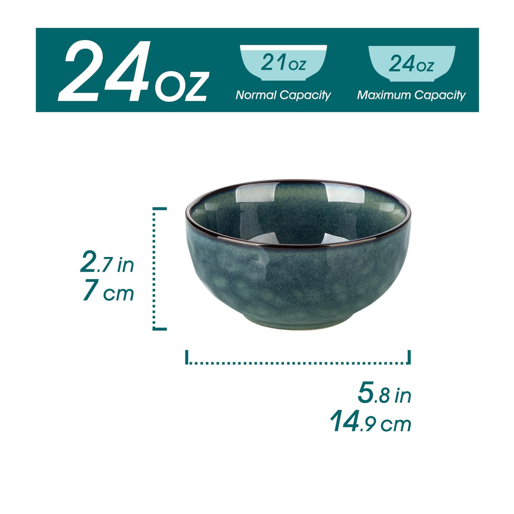 Ceramic Green Bowls Set of 4 P810