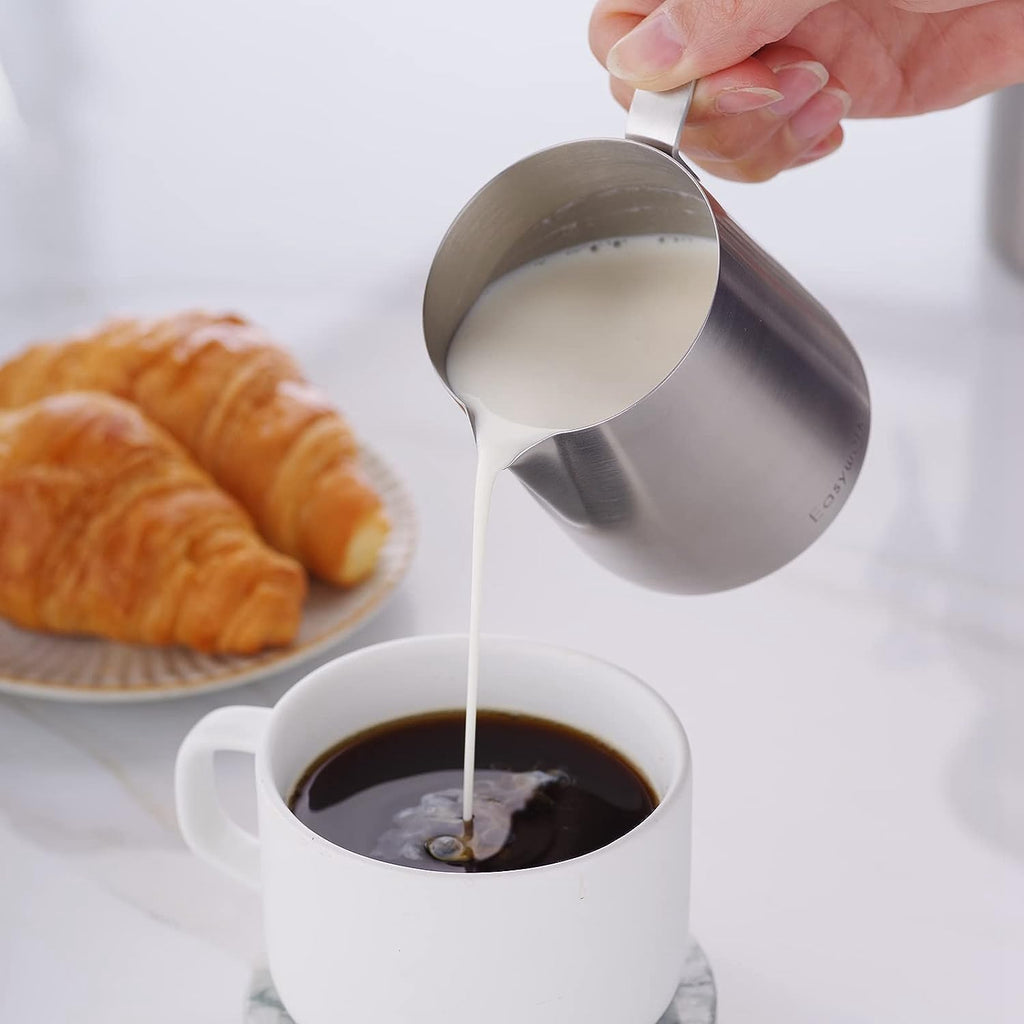 34 oz Stainless Steel French Press and Creamer Sugar Bowl Set A19890