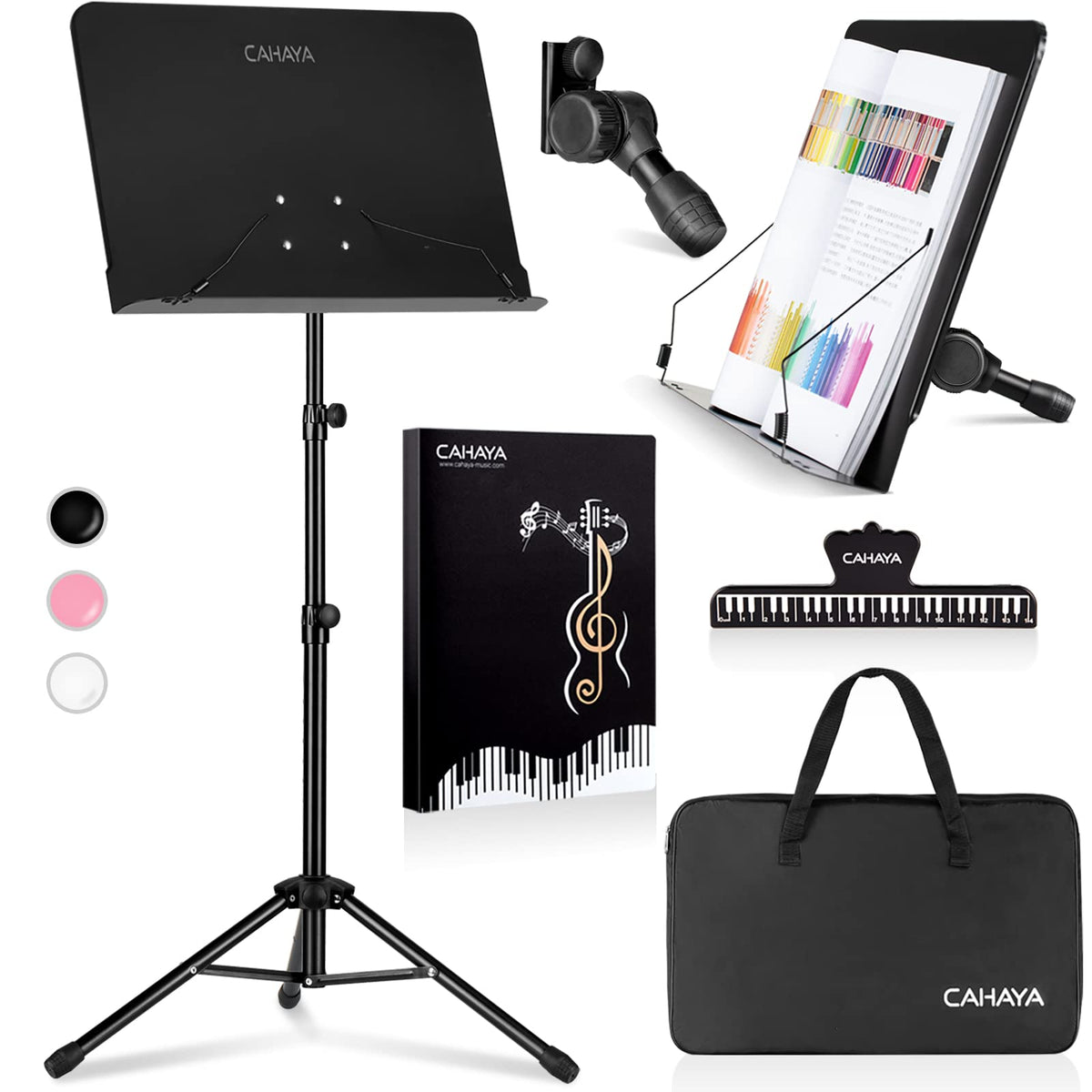 Adjustable Black Sheet Music Stand W98356