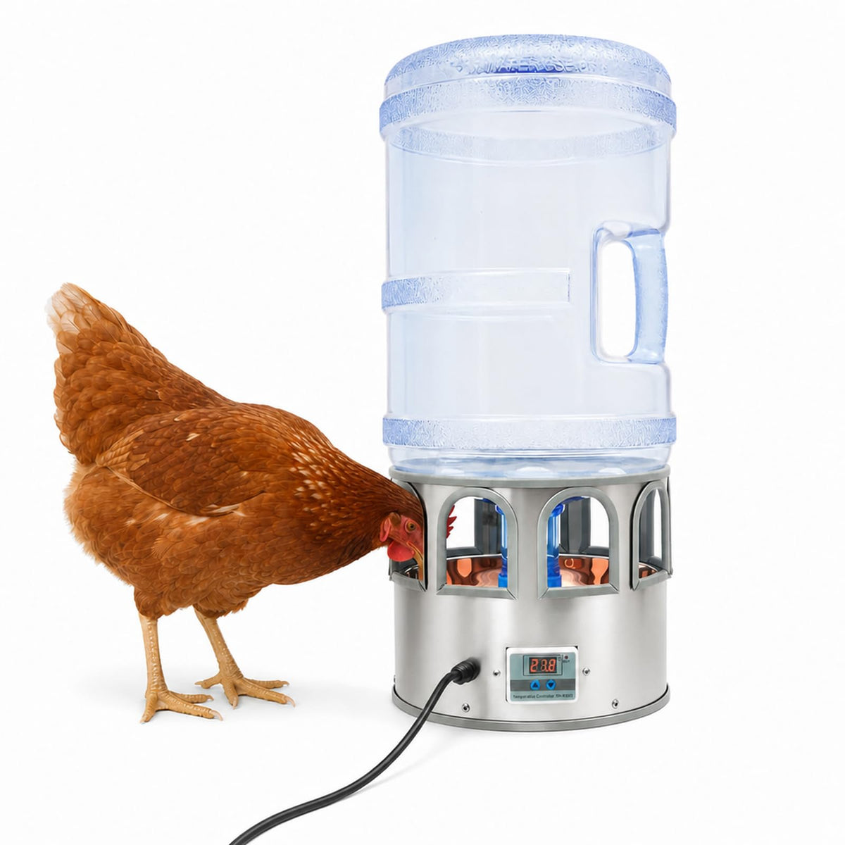 Heated Chicken Waterer 5 Gallon J6209