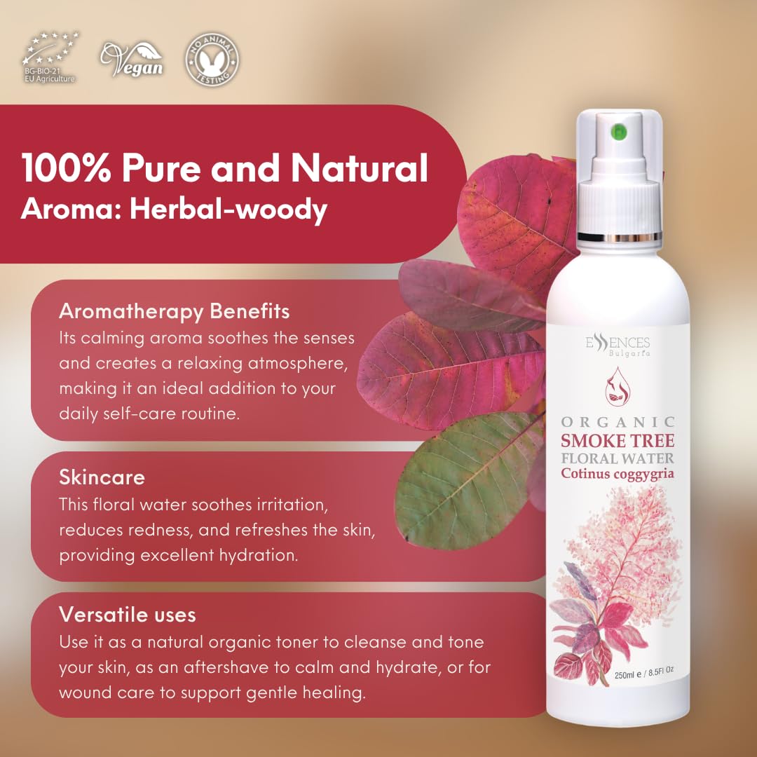 Organic Smoke Tree Floral Water 8.5 Fl Oz J676610