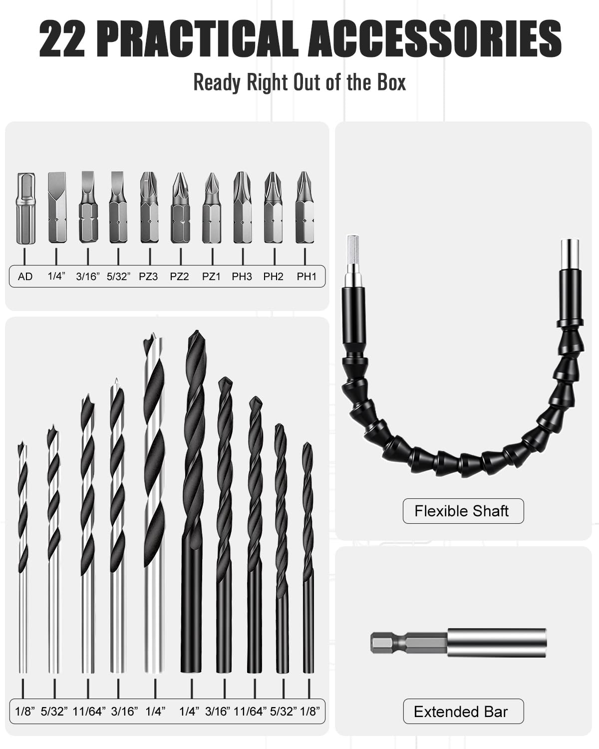 20V Cordless Electric Drill Set Z990