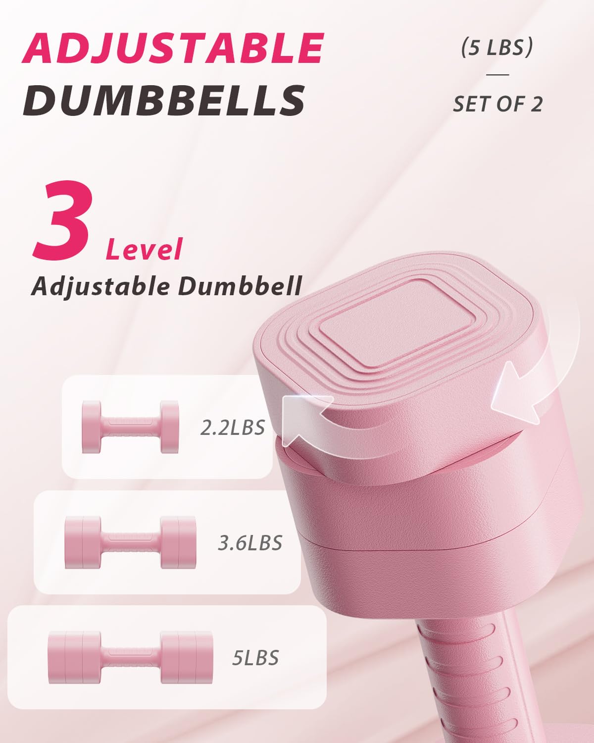 Adjustable Dumbbell Set of 2 V249816