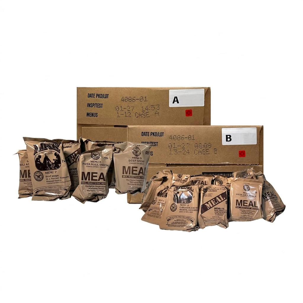 2027 Inspection Ready to Eat A & B MRE Meal 24 Total Meals Y6477