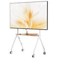 White Rolling TV Stand O130784
