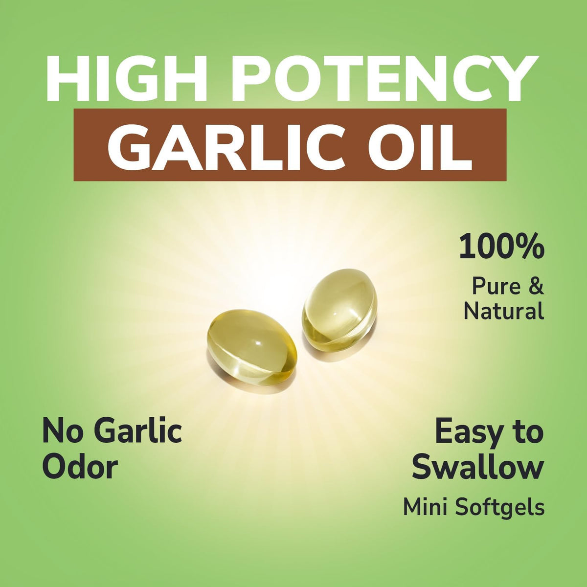 180 Softgels Odorless Garlic Extract B660
