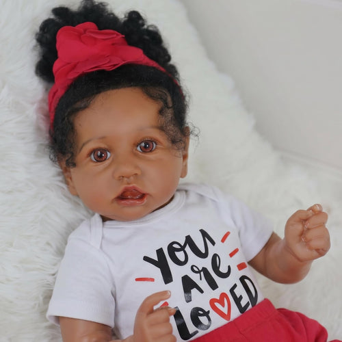 20-Inch African American Reborn Baby Doll A809