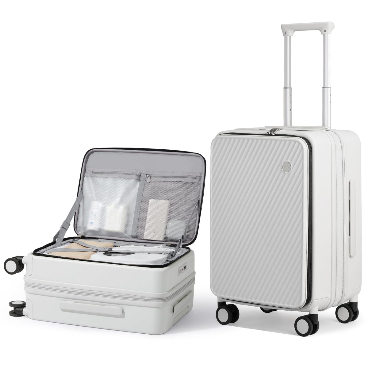 20 Inch Expandable PC Hard Shell Carry On Luggage with Spinner Wheels & TSA Lock S309