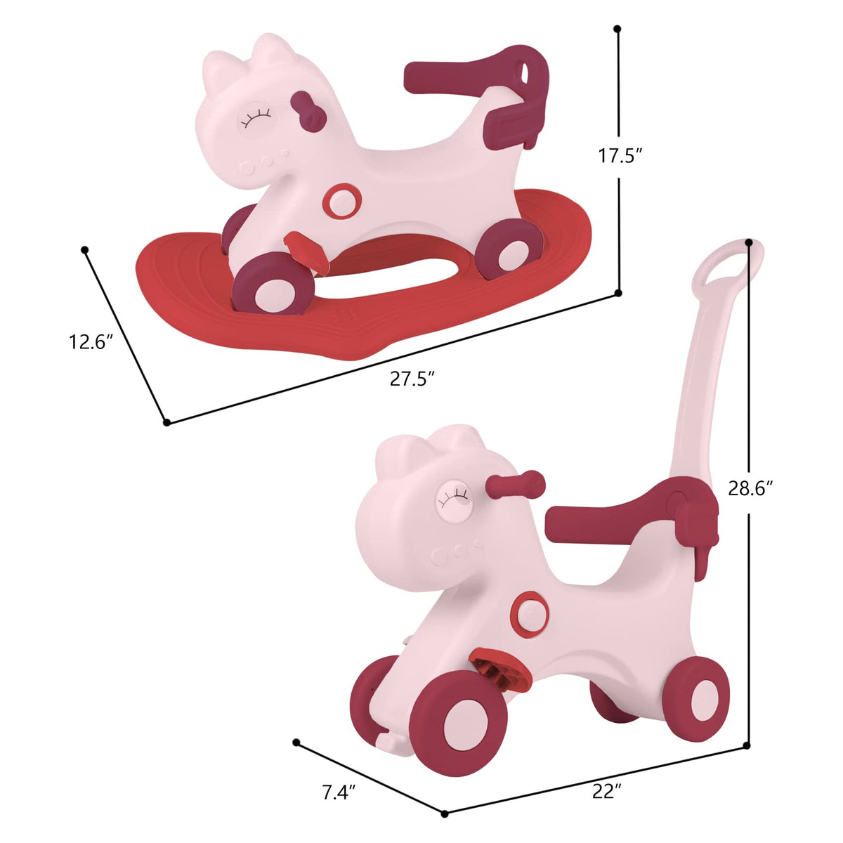 Rocking Horse for Toddlers 1-3 Years Old K17466
