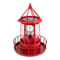 Solar Powered Lighthouse Iron Rotating Solar Light H4366