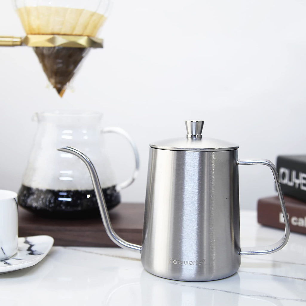 12 oz Stainless Steel French Press and Gooseneck Pour Over Kettle T99140