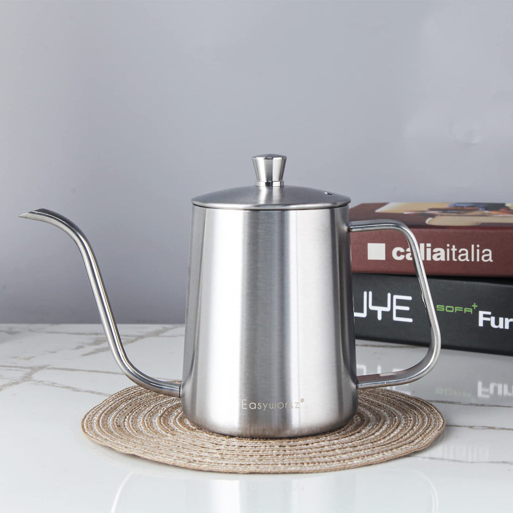 12 oz Stainless Steel French Press and Gooseneck Pour Over Kettle T99140