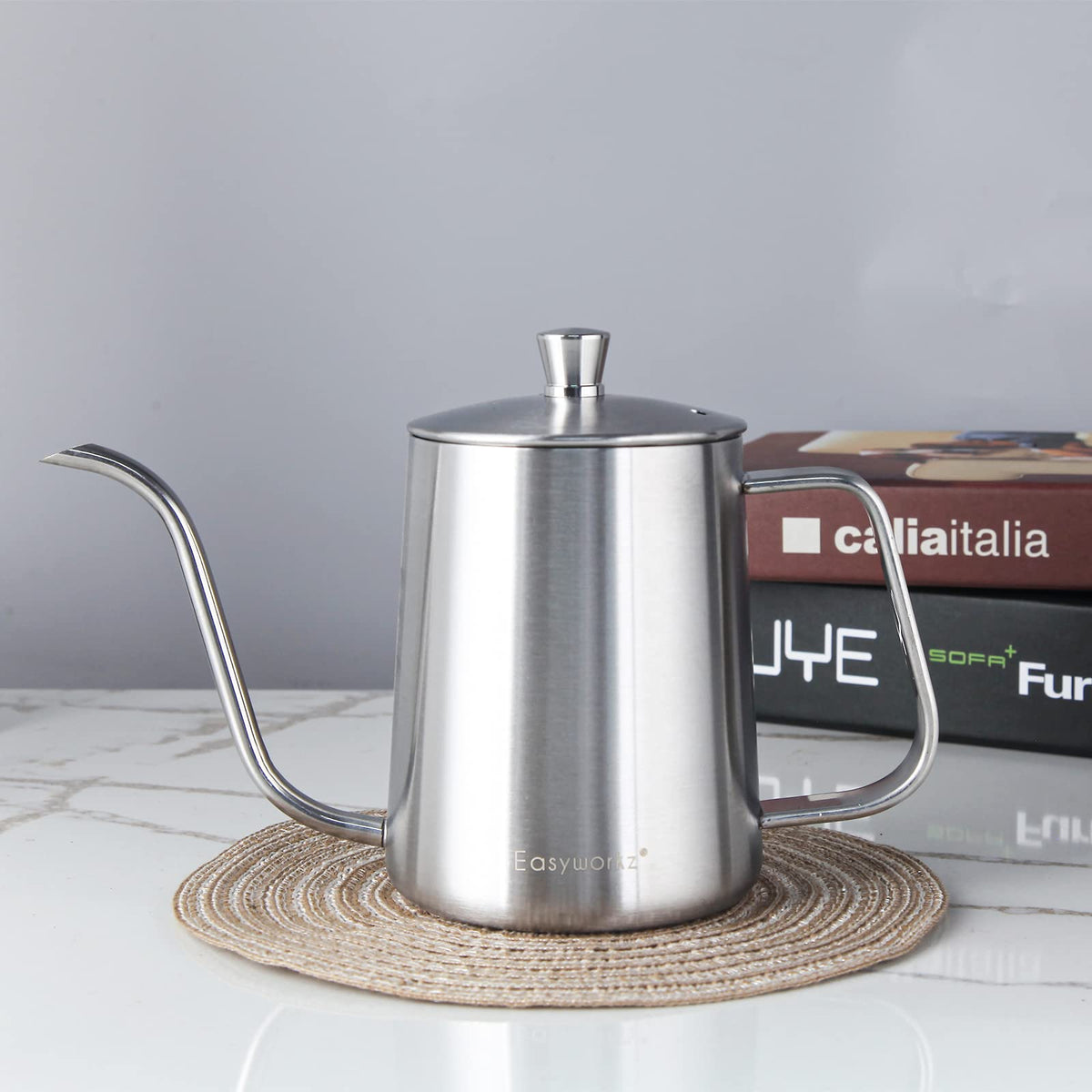 12 oz Stainless Steel French Press and Gooseneck Pour Over Kettle T99140