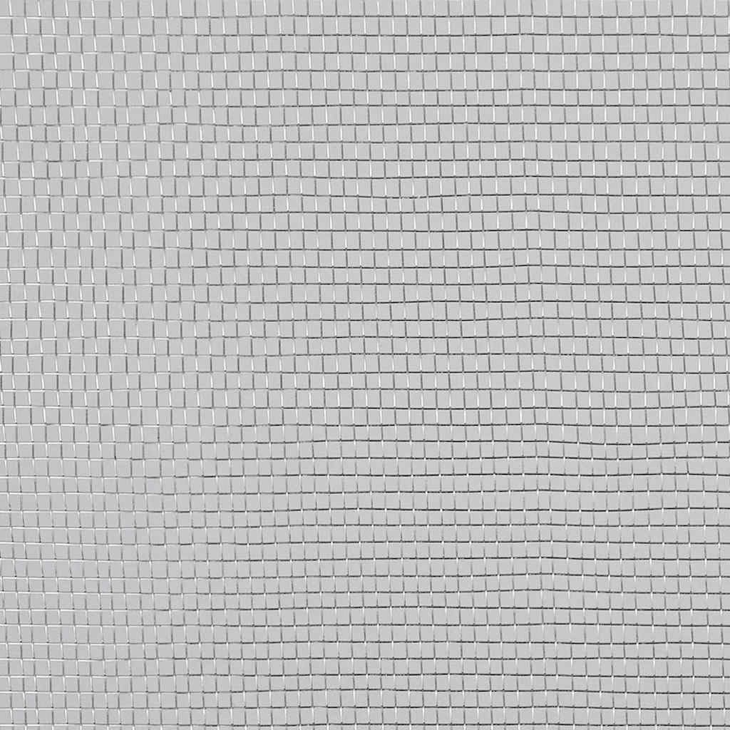 Aluminum Mesh Screen 39.4x196.9 Inches Silver D9576