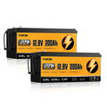 12V 200Ah LiFePO4 Lithium Battery 2 Pack L5993