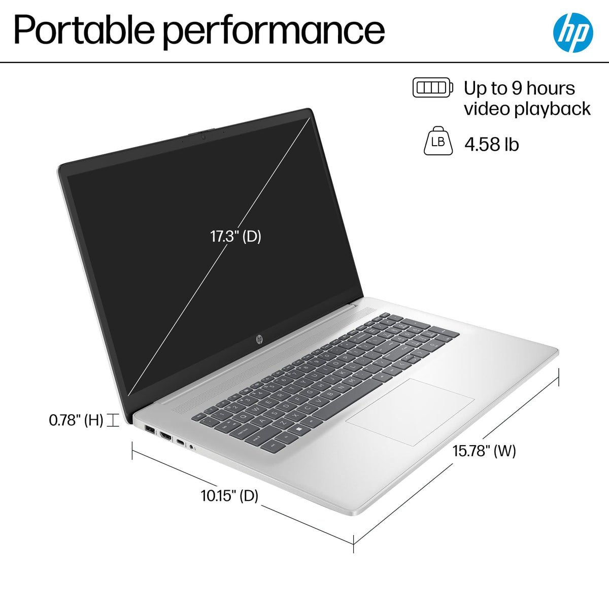 17.3" HD+ Touchscreen 16GB RAM 512GB SSD AMD Ryzen 5 Laptop Y537586