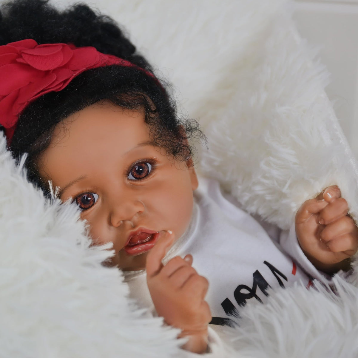 20-Inch African American Reborn Baby Doll A809