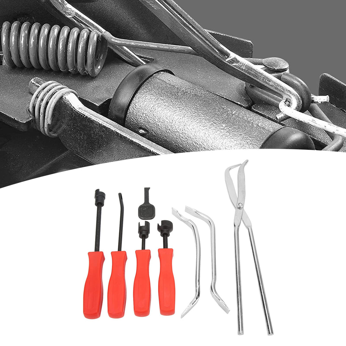 8 Pcs Drum Brake Tool Kit with Storage Box C4502