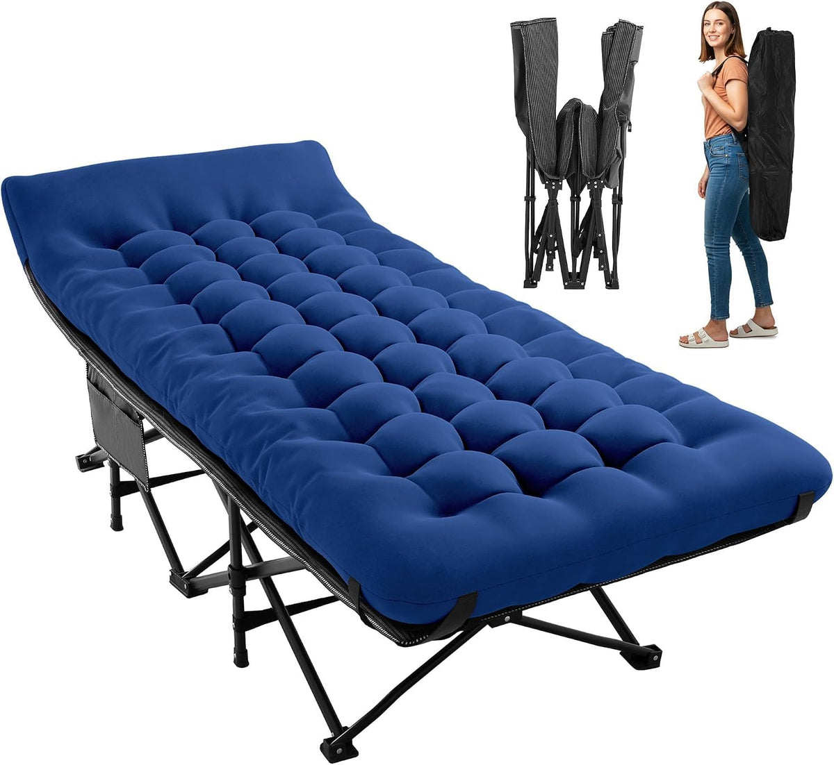 Folding Camping Cot with Mattress C867867