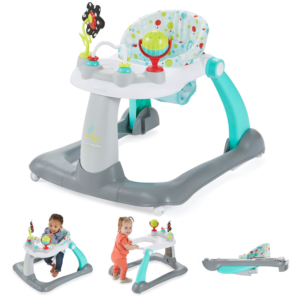 Foldable Adjustable Baby Walker with Wheels J6137