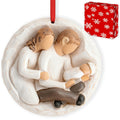 Baby First Christmas Ornament 2026 3D Resin Sculpture C323