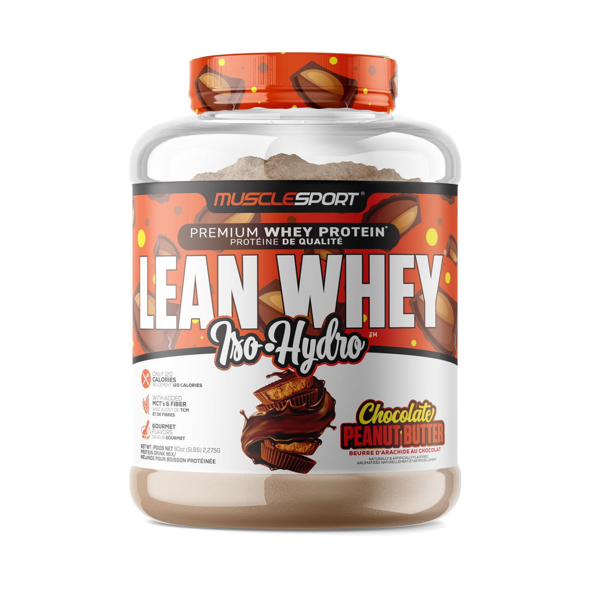 Whey Protein Isolate Powder 5lb Chocolate Peanut Butter S23899