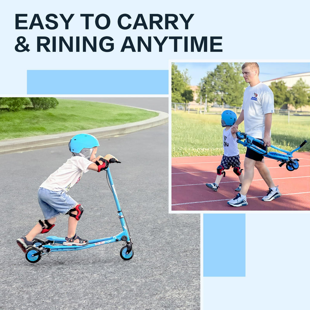 3 Wheels Drifting Scooter with Adjustable Height & Foldable D484352