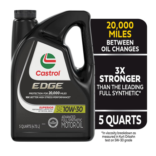 10W-30 Full Synthetic Motor Oil, 5 Quarts S637995