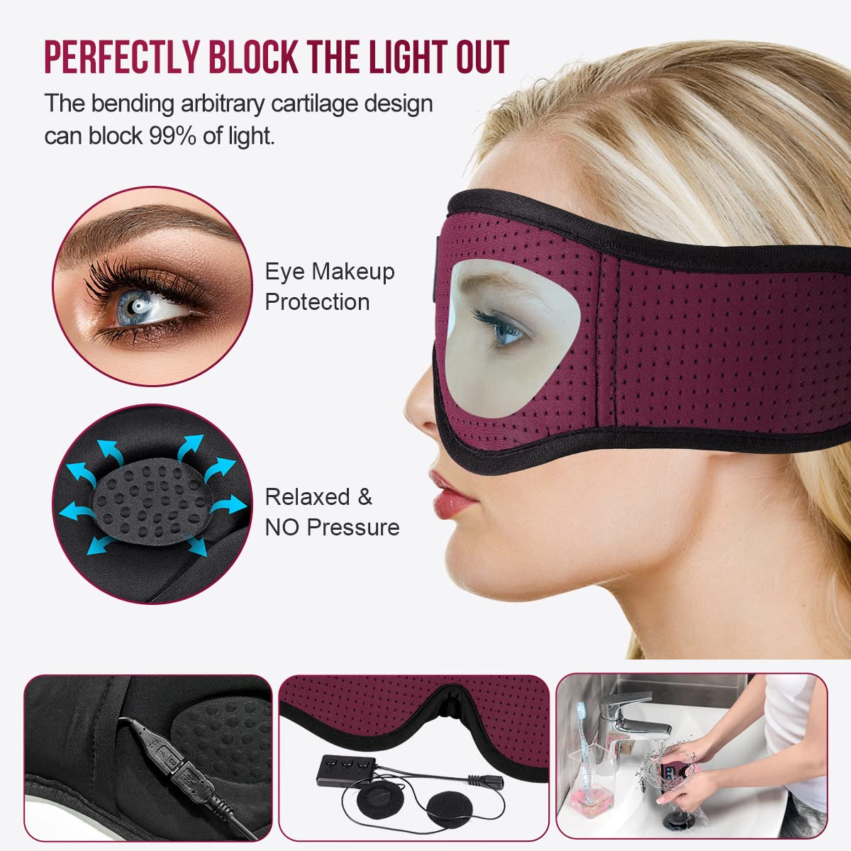 Breathable Sleep Eye Mask F3724