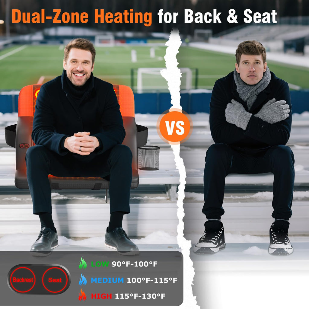 Heated Stadium Seat with Back Support K587681