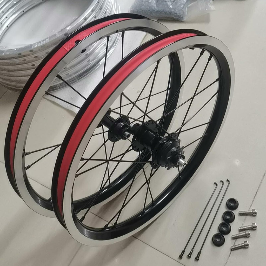 14inch 412 V-Brake Folding Bike Wheelset Z898