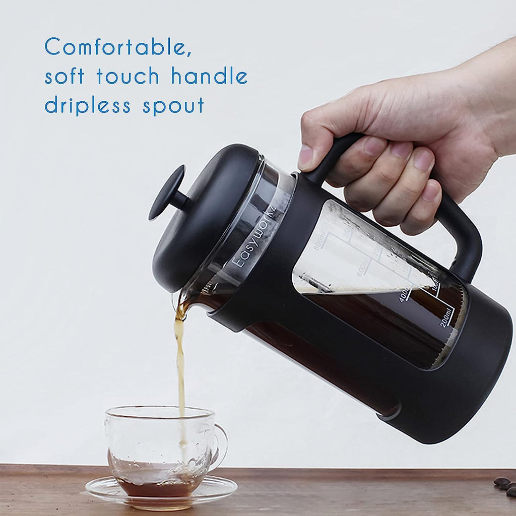 12 oz Stainless Steel French Press and Gooseneck Pour Over Kettle T99140
