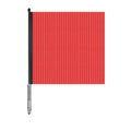 Red 18" x 18" Jersey Mesh Flag with Aluminum Rod & Stainless Steel Spring F6806