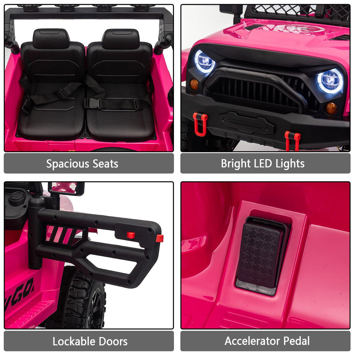 24V 2 Seater Battery Powered Ride On Truck with Remote Control F30221